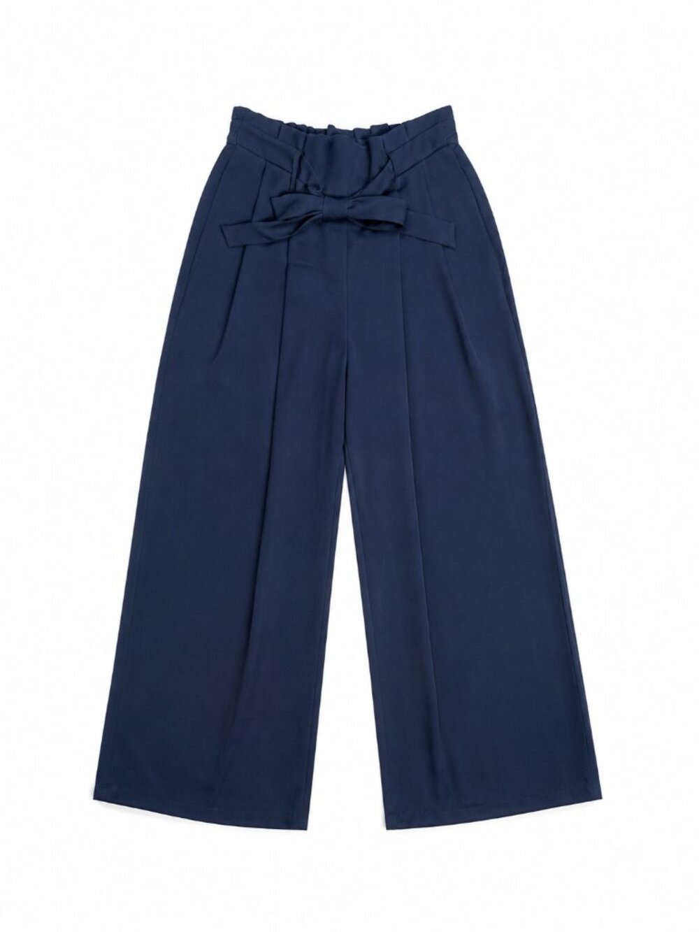Zara Basic Women's Navy Blue Wide Leg Pants, XS